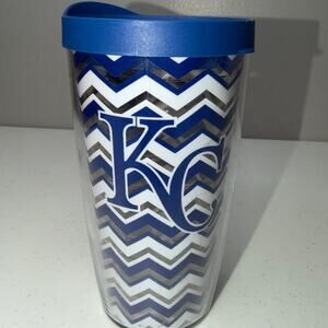 Tervis 16oz Kansas City Royals Blue Chevron Hot Cold Tumbler with Closeable Lid